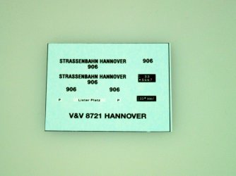 8721 Strassenbahn Hannover 1:87